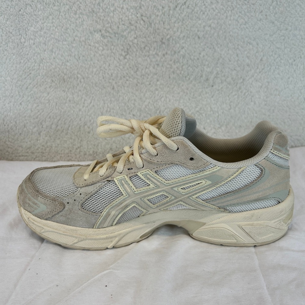ASICS GEL-1130 White‎ Birch Cream Retro Running Shoes 1202A163-100 Womens 8.5 - Picture 7 of 15